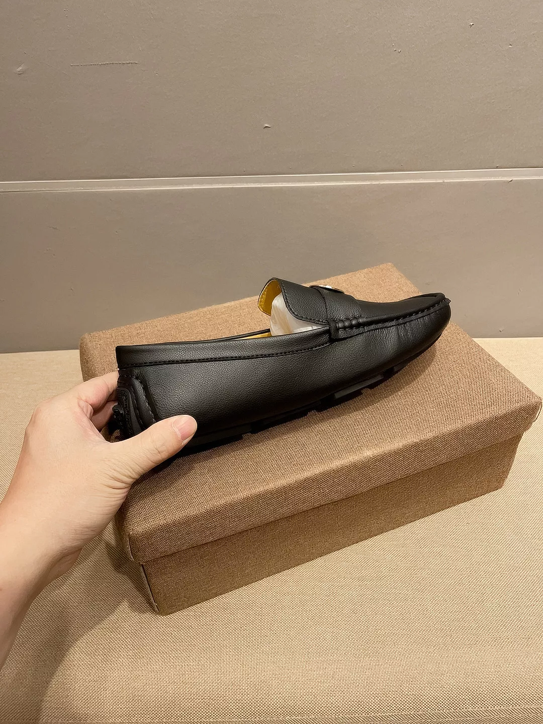 Timeless 9224 Versace Leather Shoes For Men