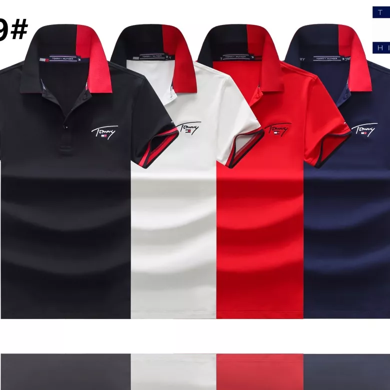 Tommy Hilfiger TH T-Shirts Short Sleeved For Men Bright 7422