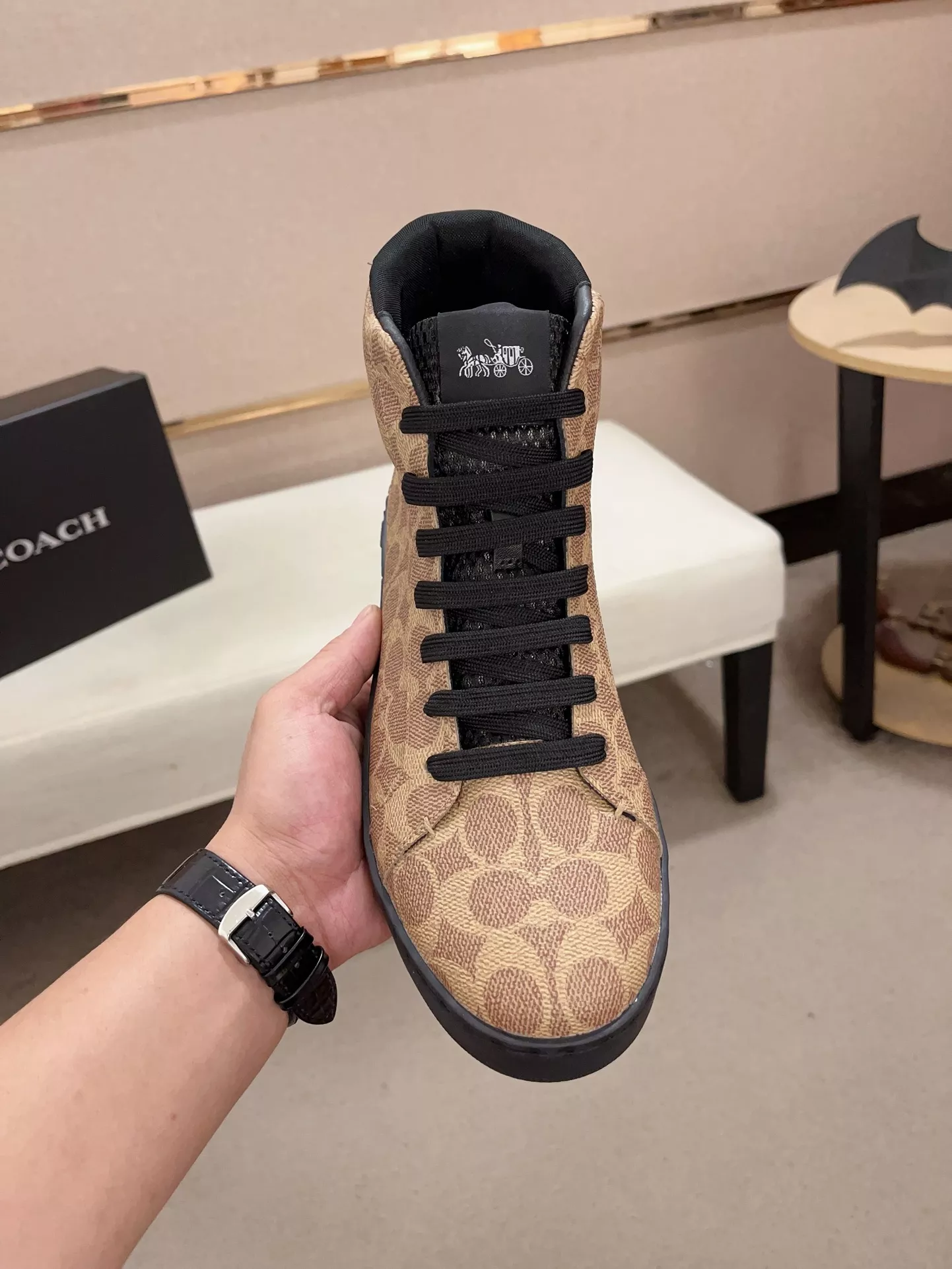 TopPick 1224 Coach High Tops Shoes For Men