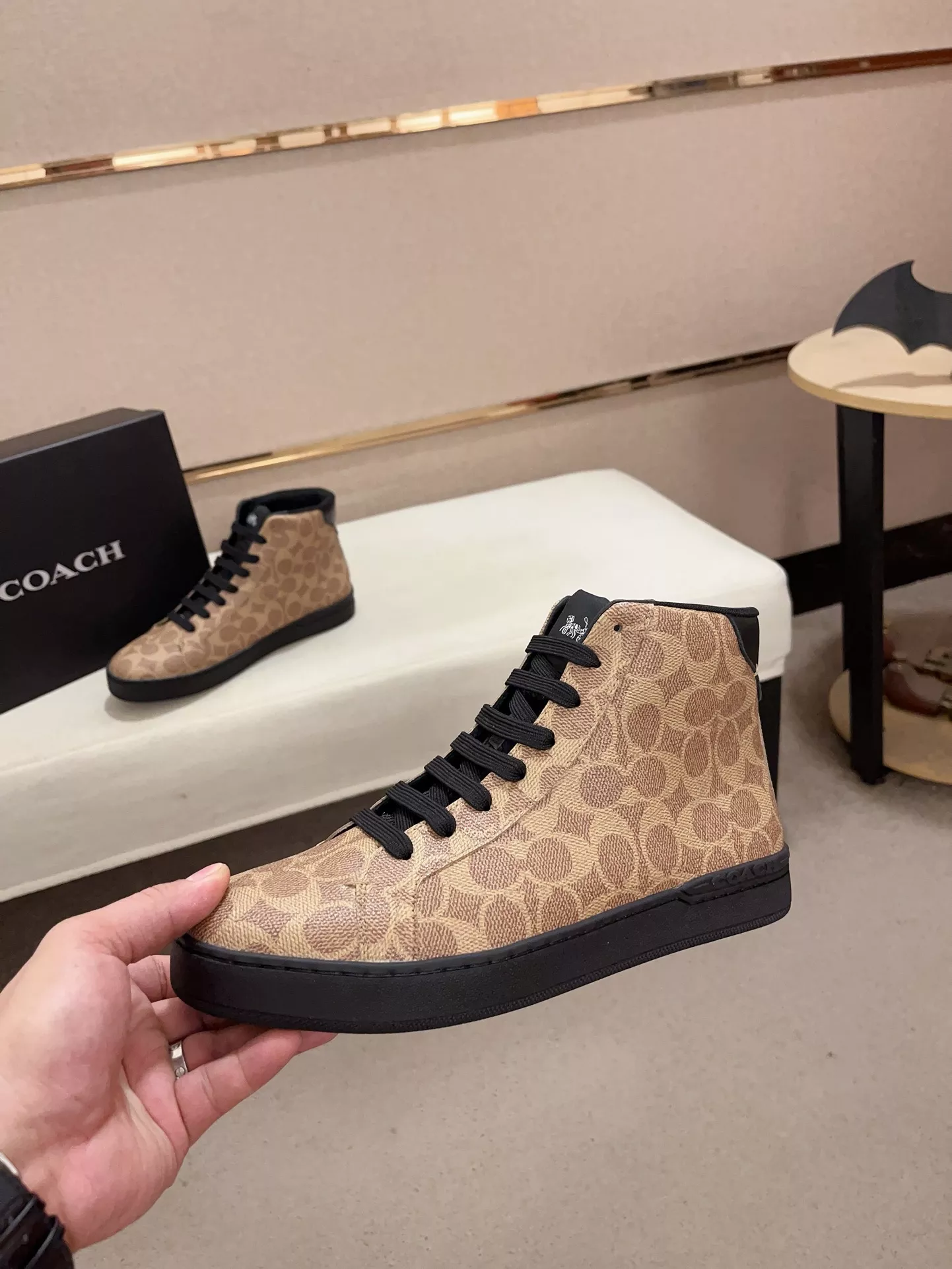 TopPick 1224 Coach High Tops Shoes For Men
