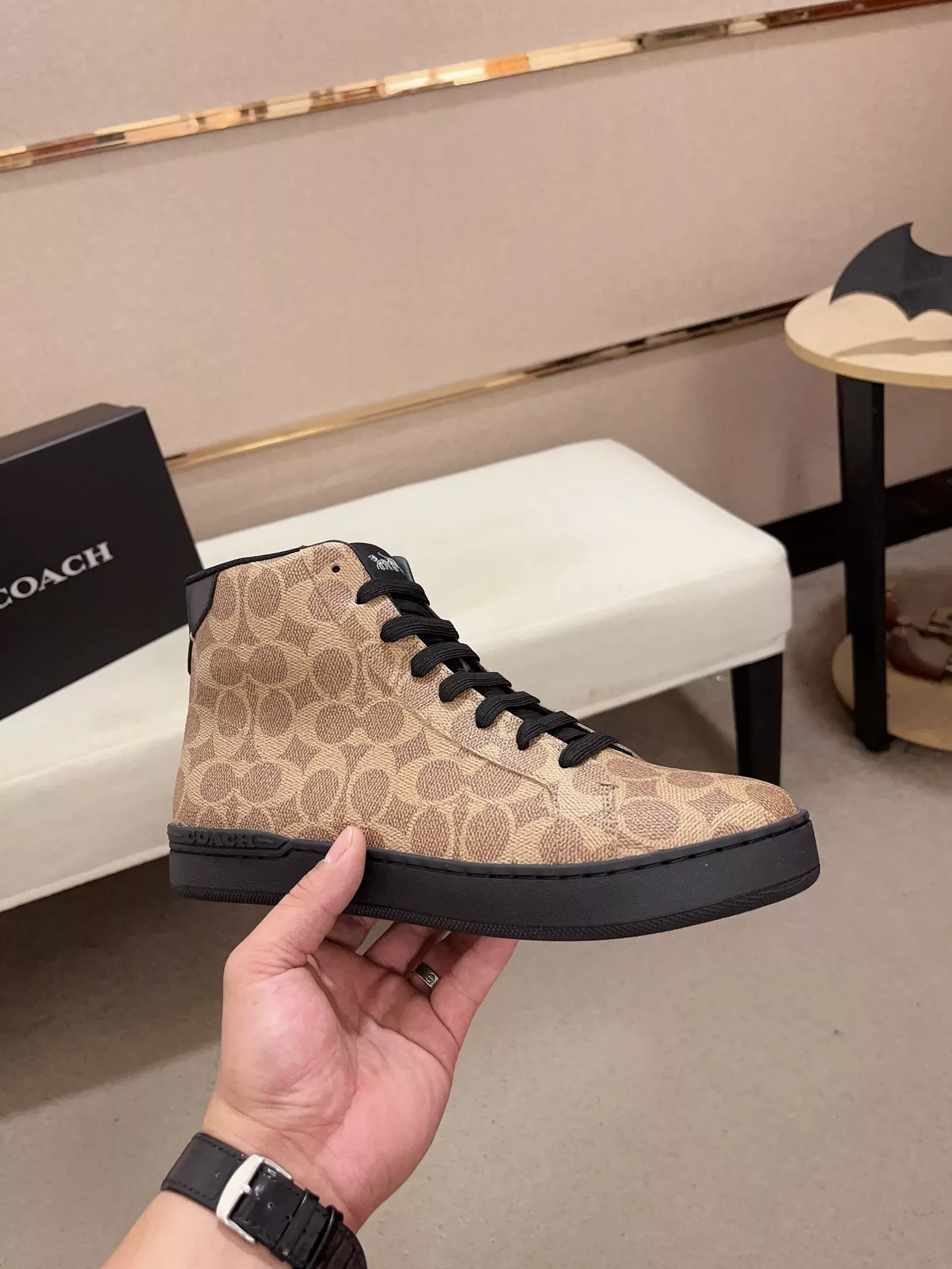 TopPick 1224 Coach High Tops Shoes For Men