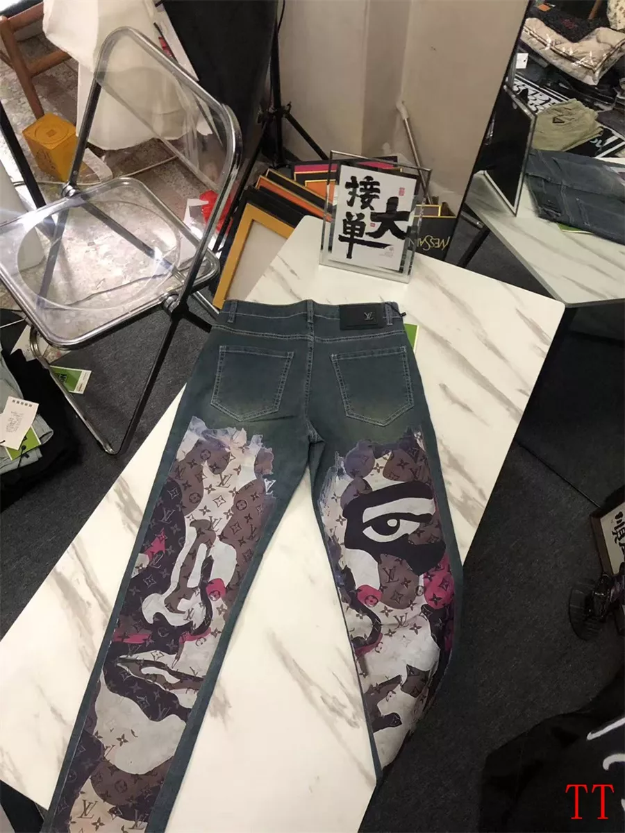 TopPick 1448 Louis Vuitton LV Jeans For Men