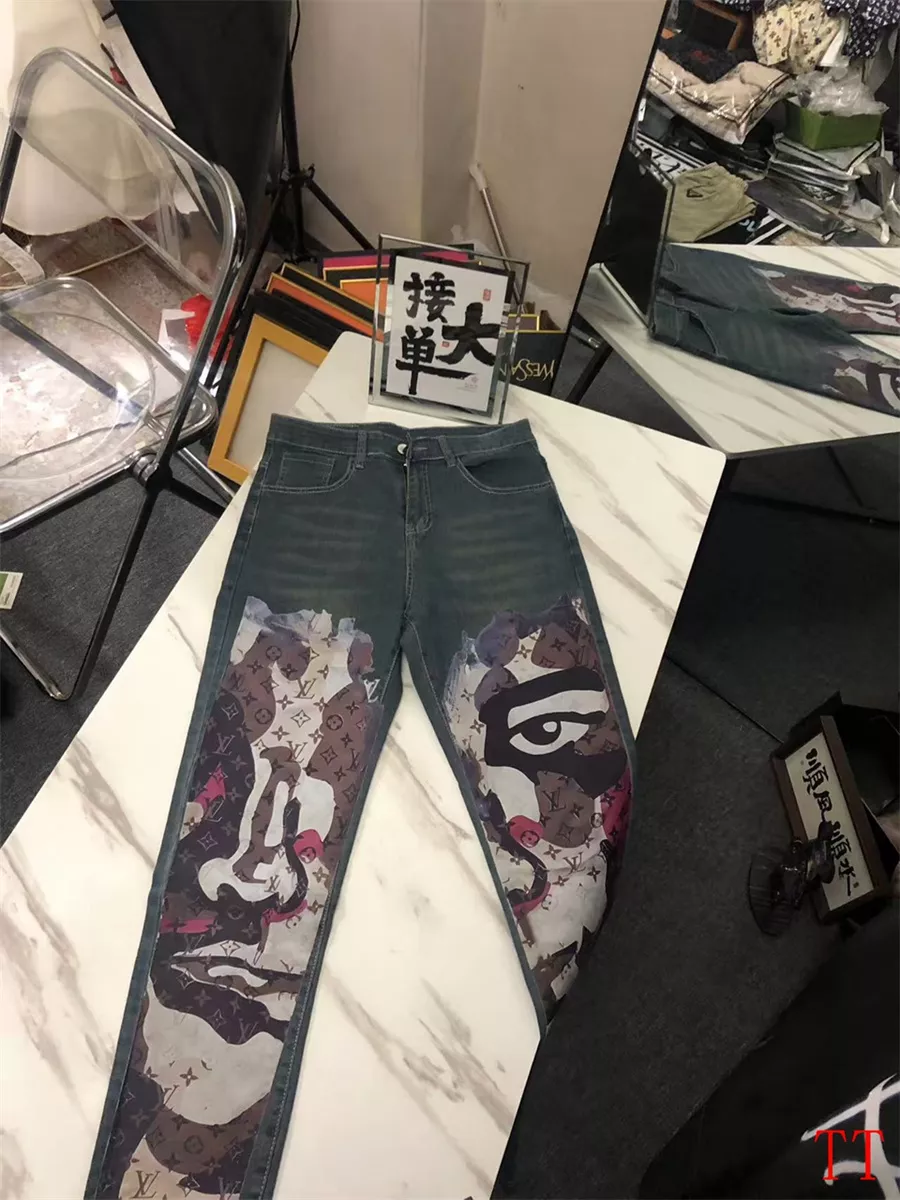 TopPick 1448 Louis Vuitton LV Jeans For Men