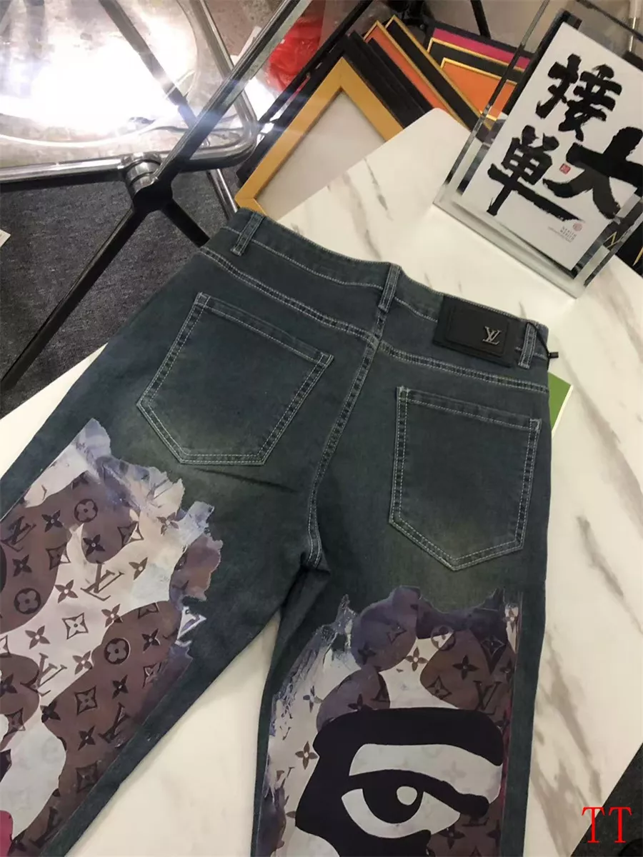 TopPick 1448 Louis Vuitton LV Jeans For Men