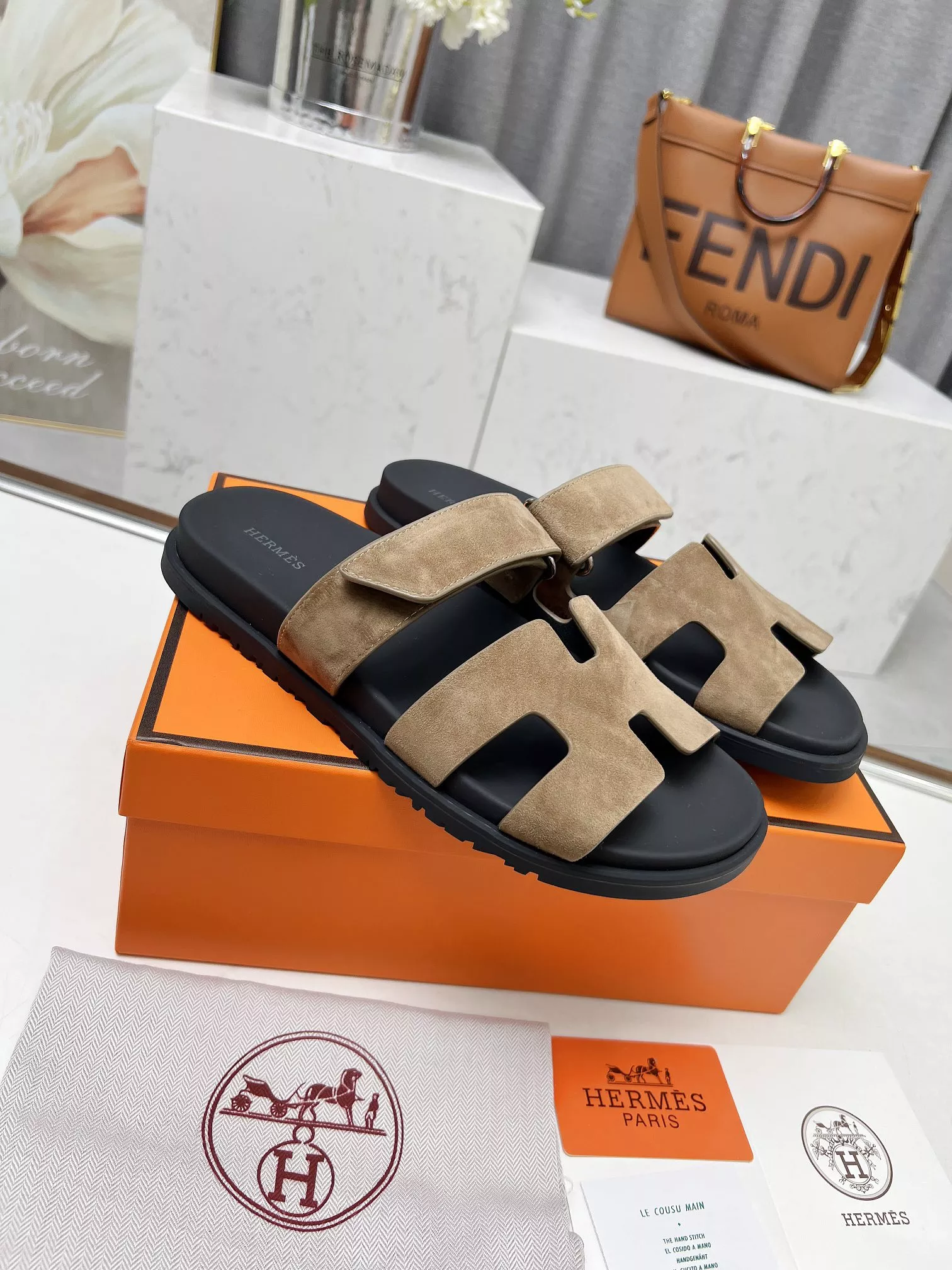 TopPick 2981 Hermes Slippers For Men