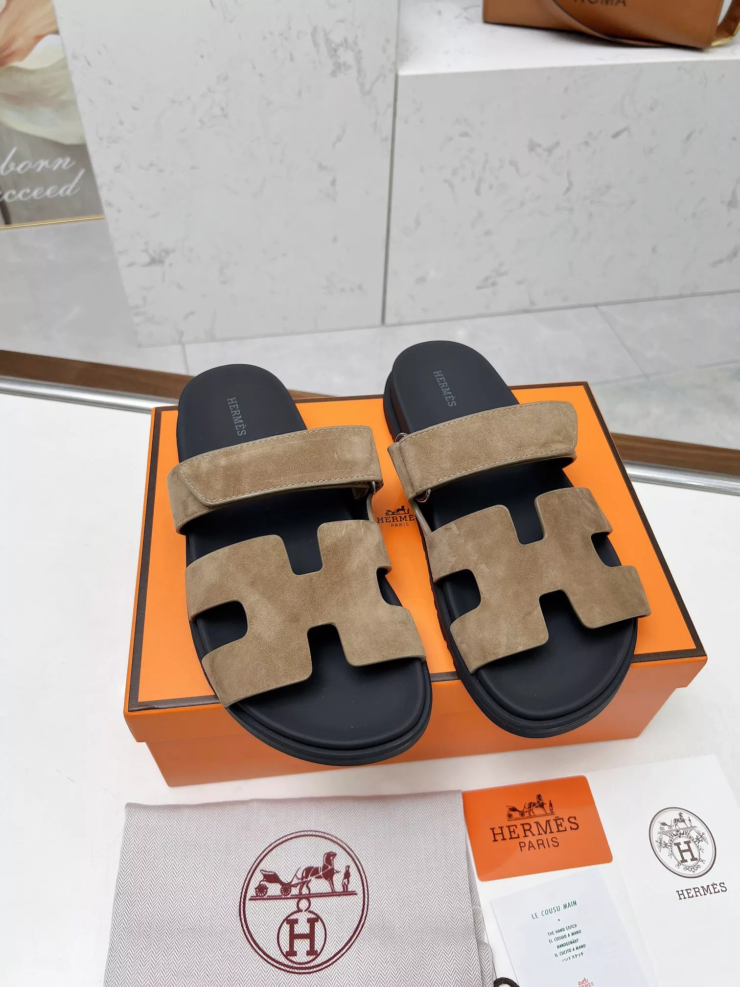 TopPick 2981 Hermes Slippers For Men