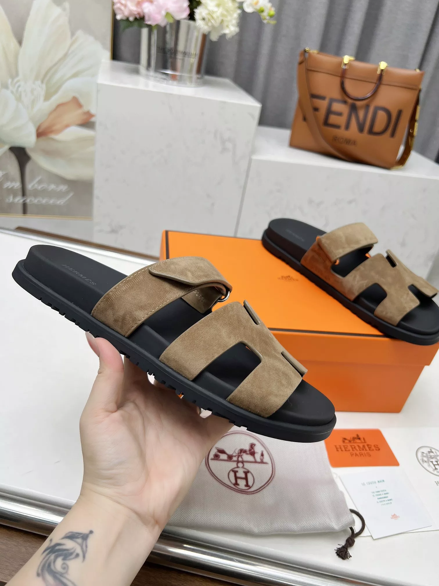TopPick 2981 Hermes Slippers For Men