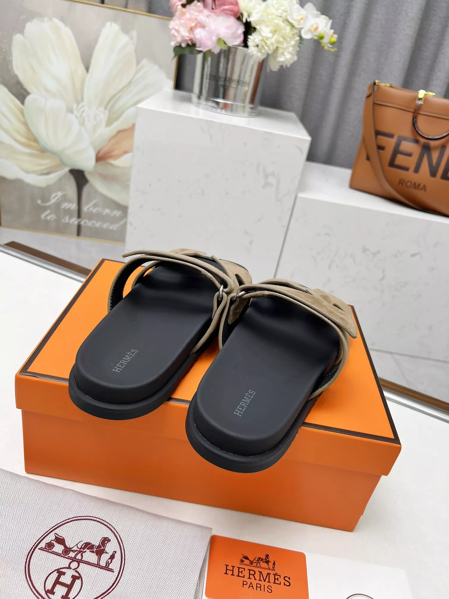 TopPick 2981 Hermes Slippers For Men