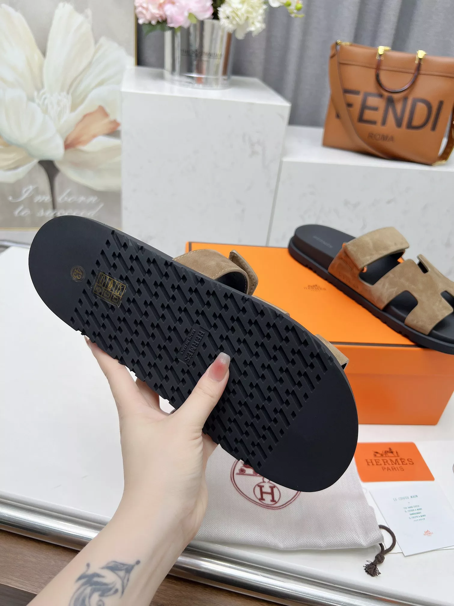 TopPick 2981 Hermes Slippers For Men