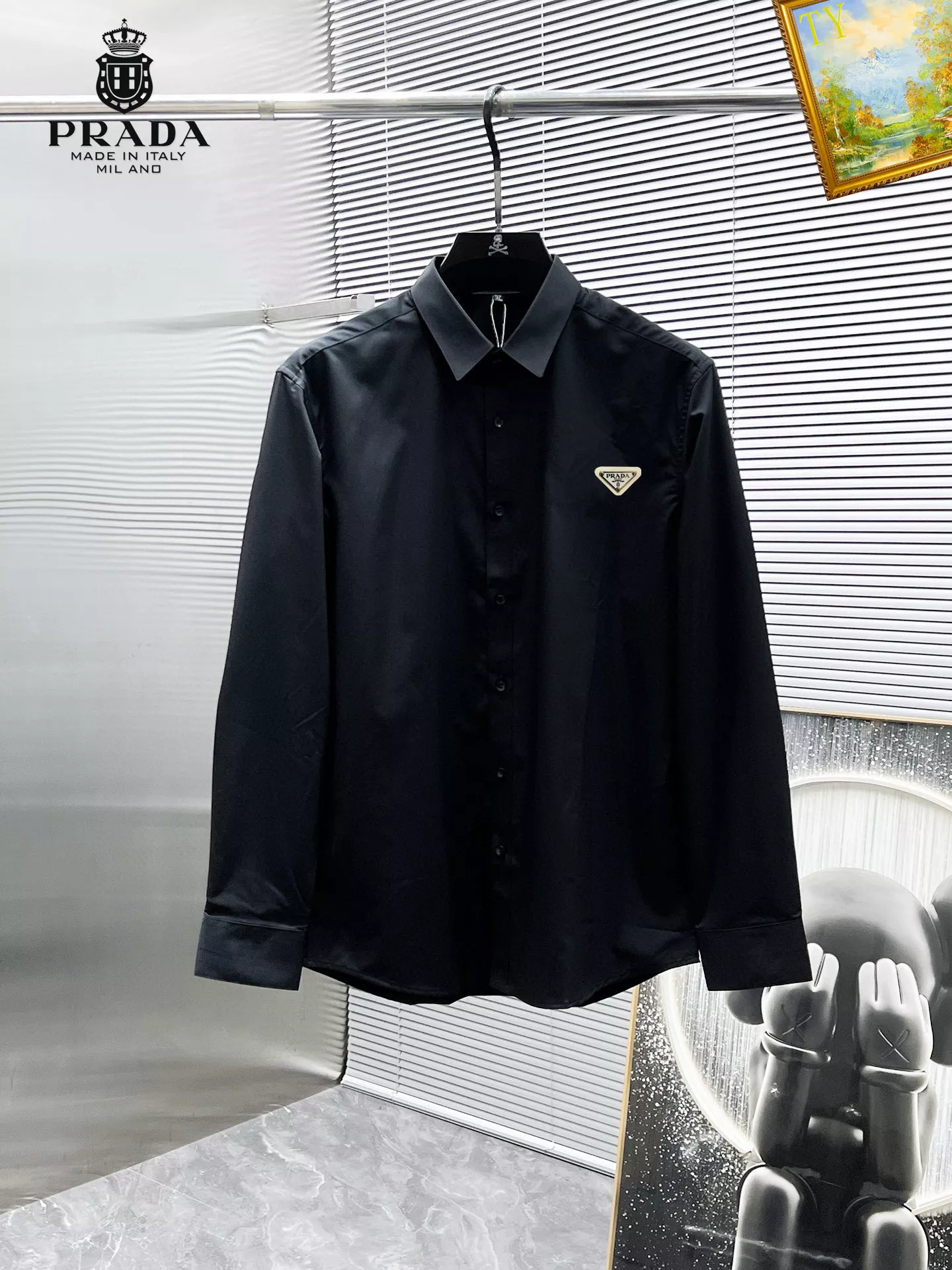 TopPick 3011 Prada Shirts Long Sleeved For Men