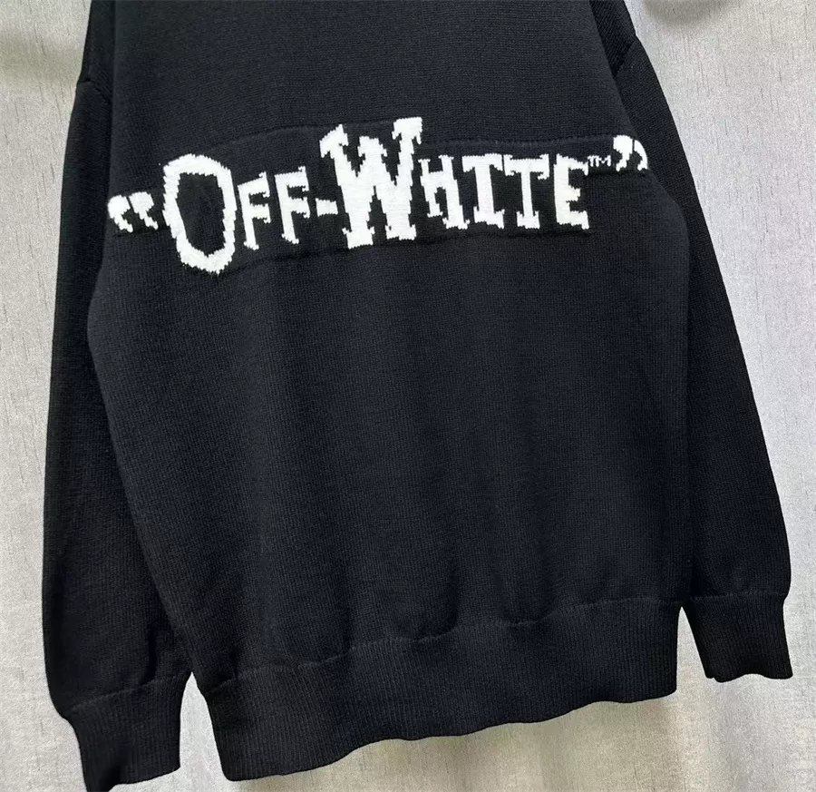 TopPick 315 Off-White Sweaters Long Sleeved For Unisex