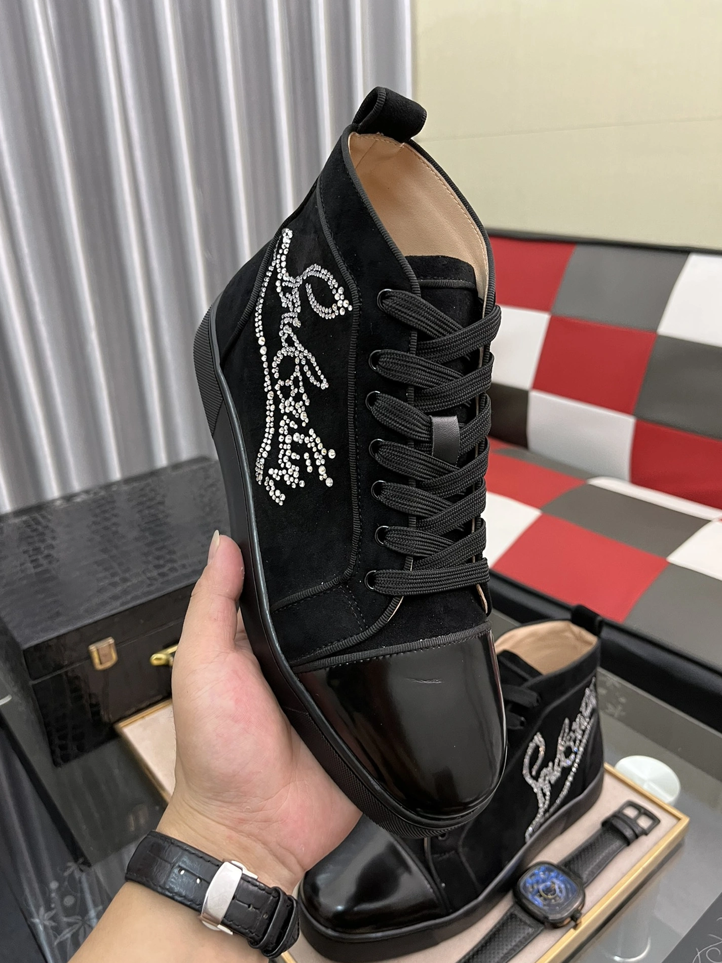 TopPick 3852 Christian Louboutin High Top Shoes For Men