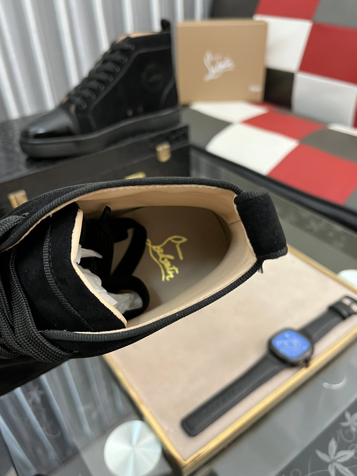TopPick 3852 Christian Louboutin High Top Shoes For Men