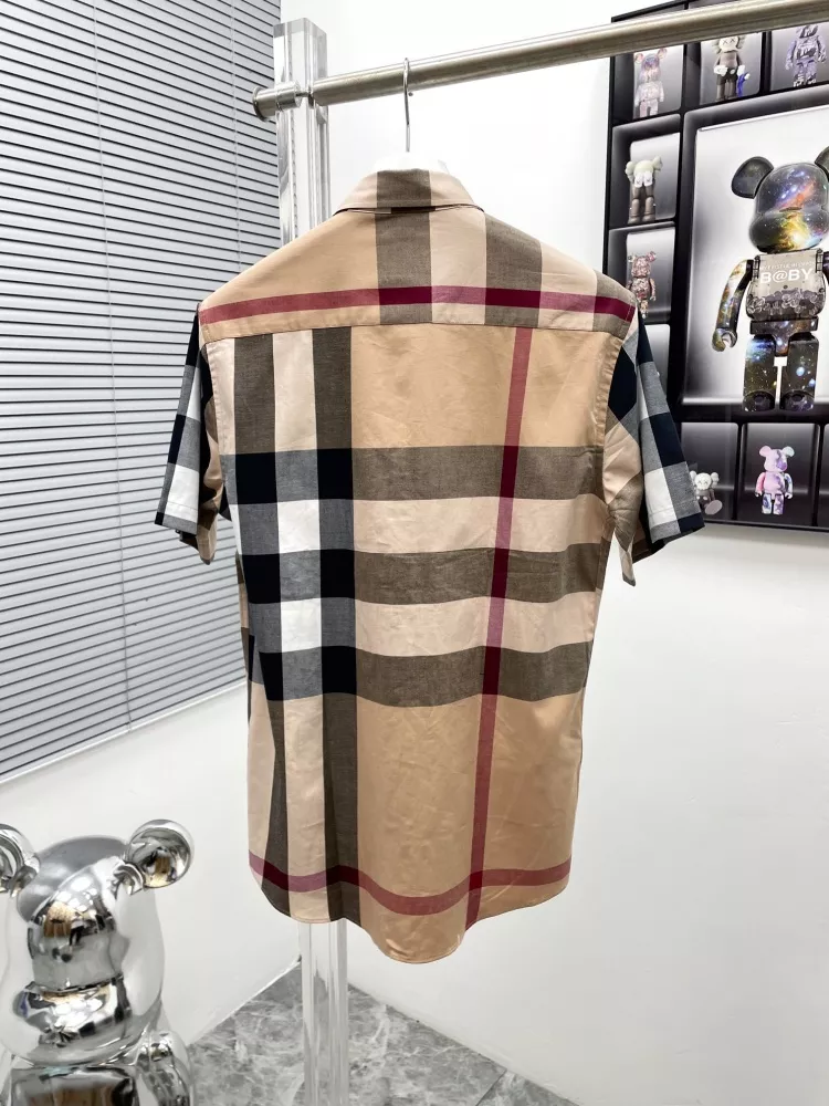 TopPick 5256 Burberry Shirts Short Sleeved For Men