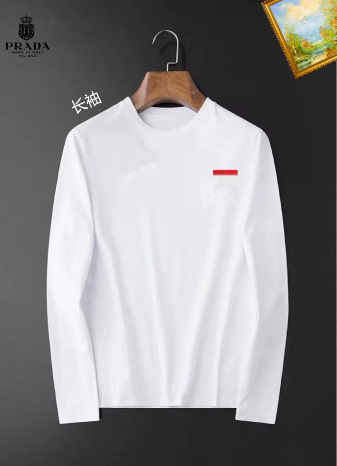 TopPick 5619 Prada T-Shirts Long Sleeved For Unisex