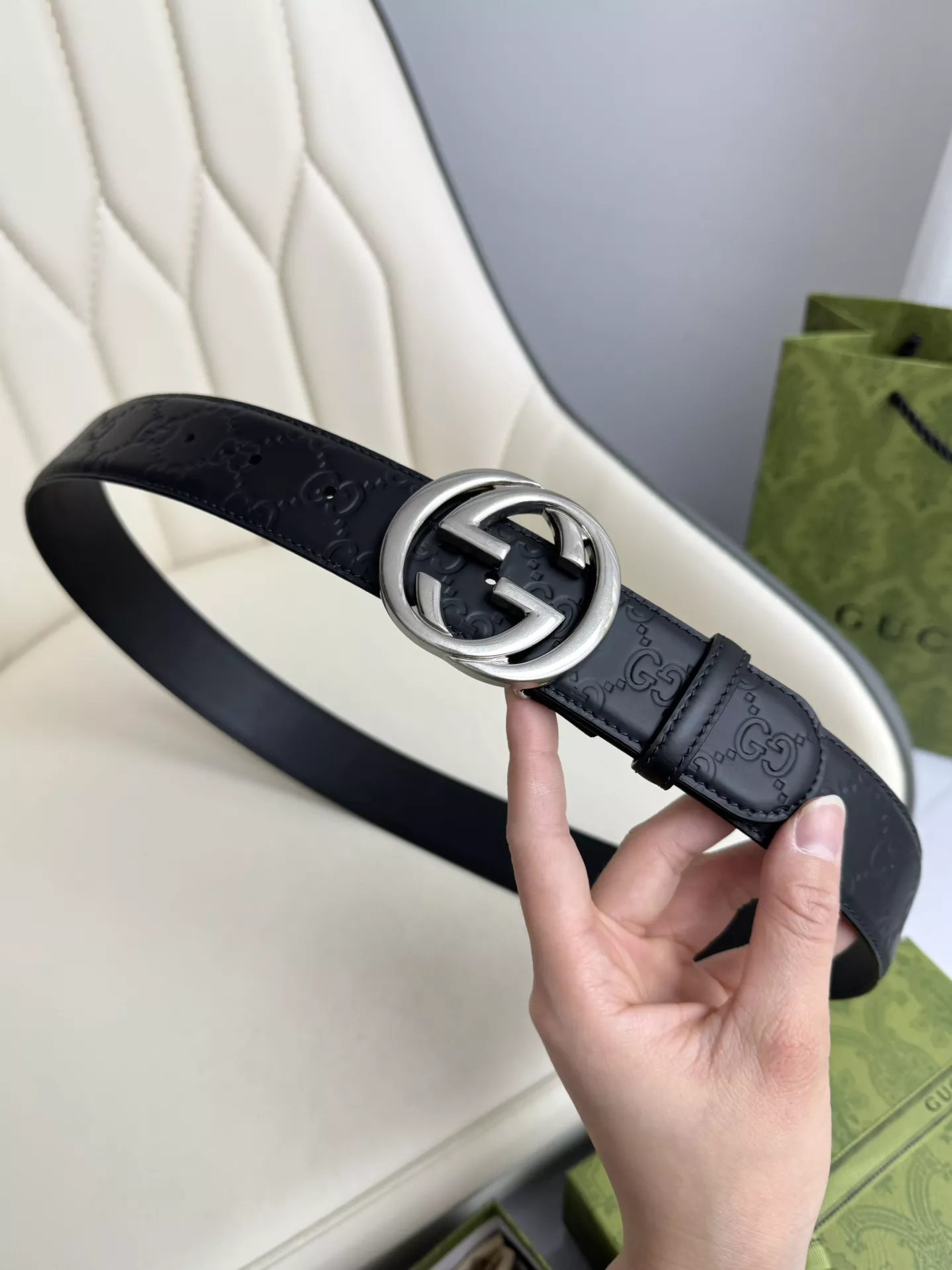 TopPick 7265 Gucci AAA Quality Belts In 3.8cm For Men