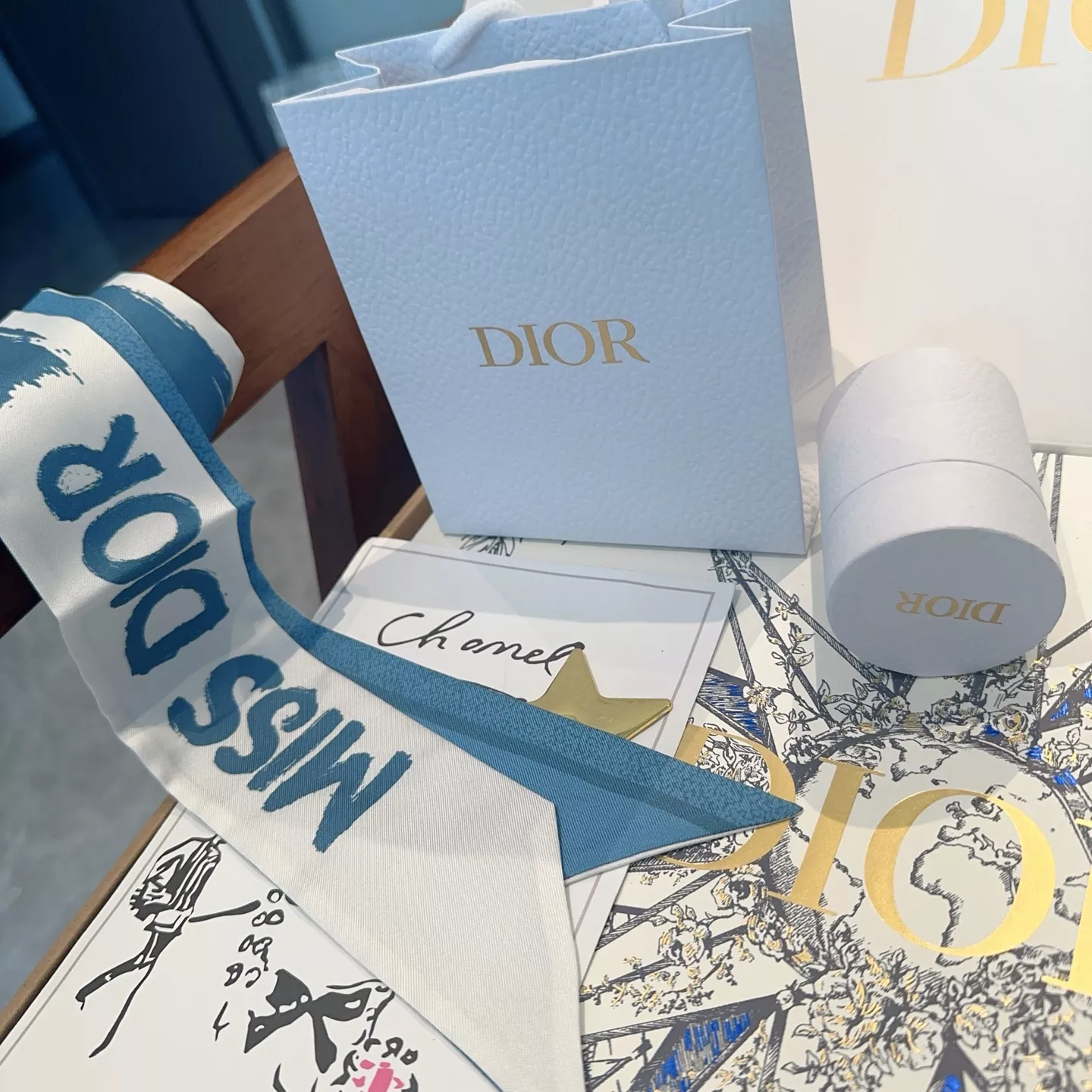 TopPick 7695 Christian Dior Silk Scarf