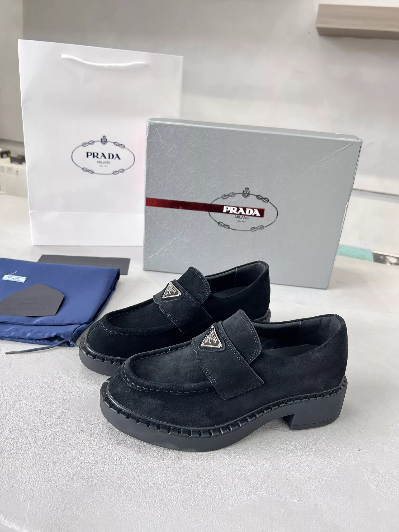 TopPick 785 Prada Leather Shoes For Men