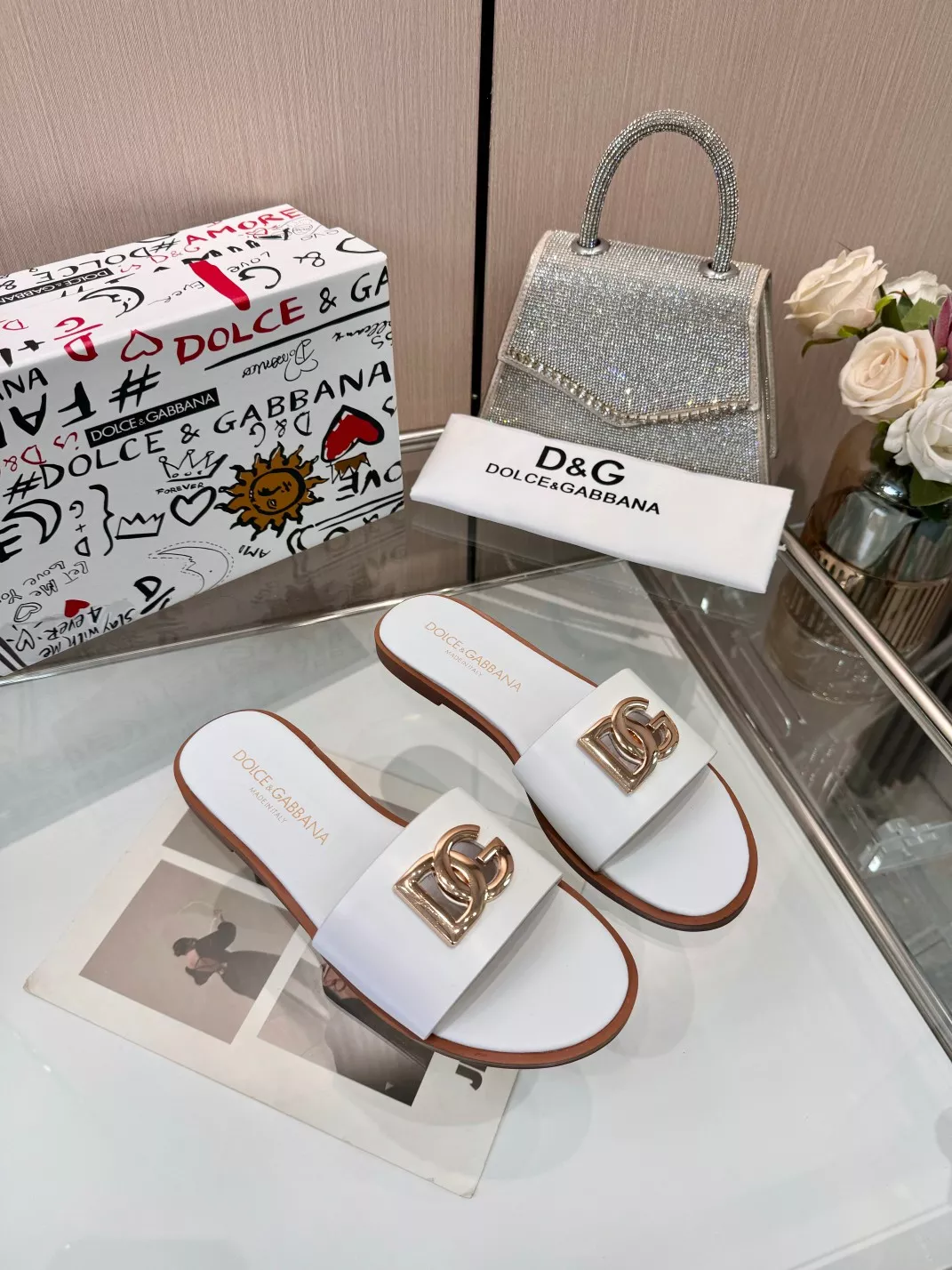 TopPick 809 Dolce & Gabbana D&G Slippers For Women