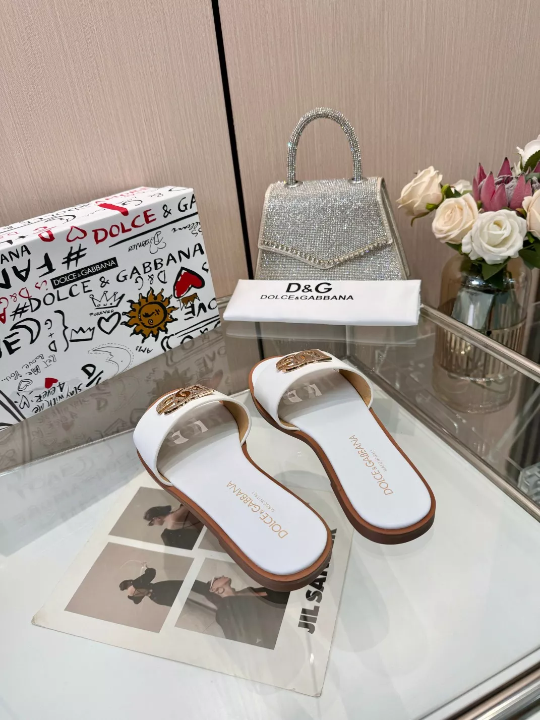 TopPick 809 Dolce & Gabbana D&G Slippers For Women