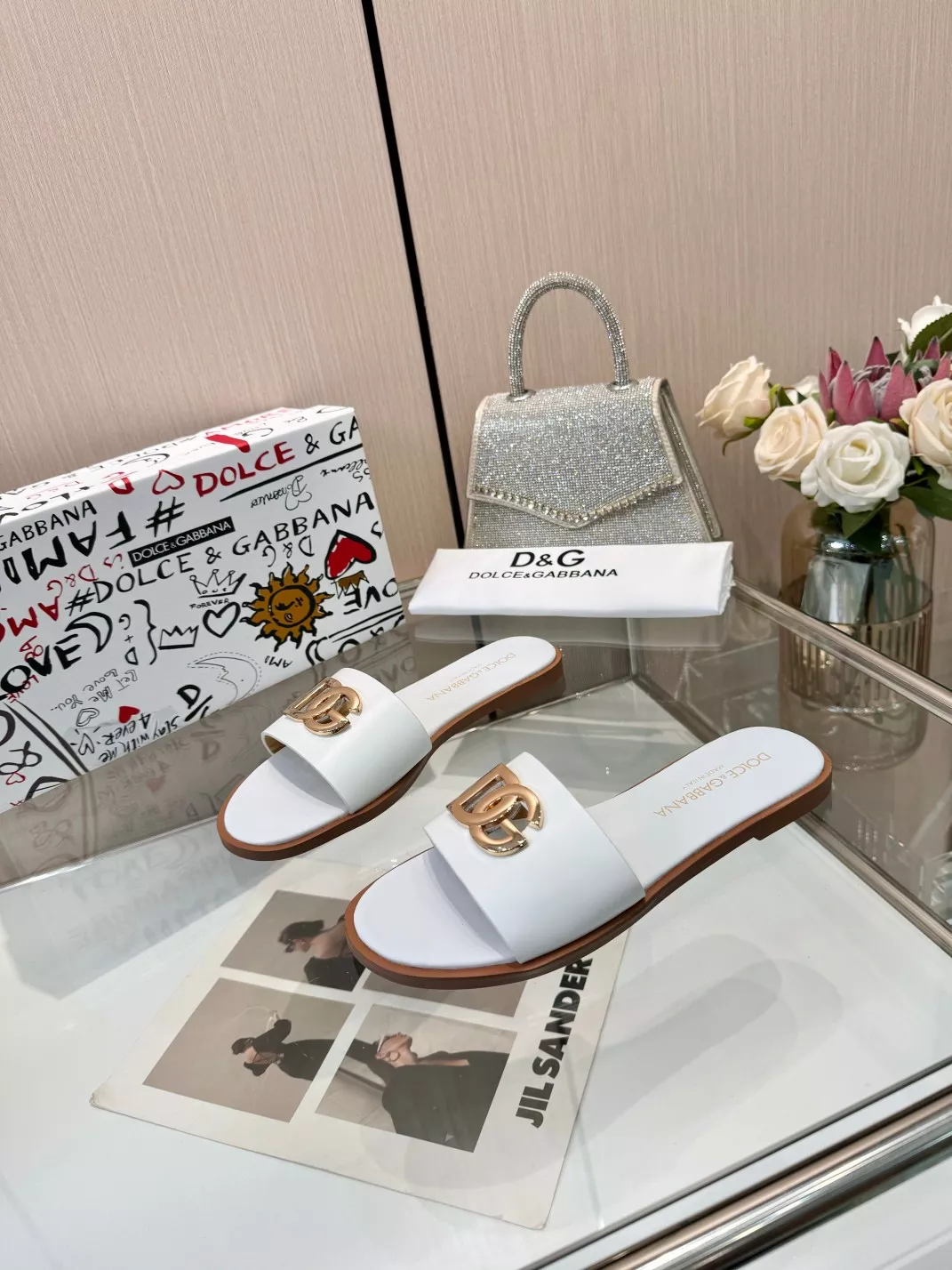 TopPick 809 Dolce & Gabbana D&G Slippers For Women