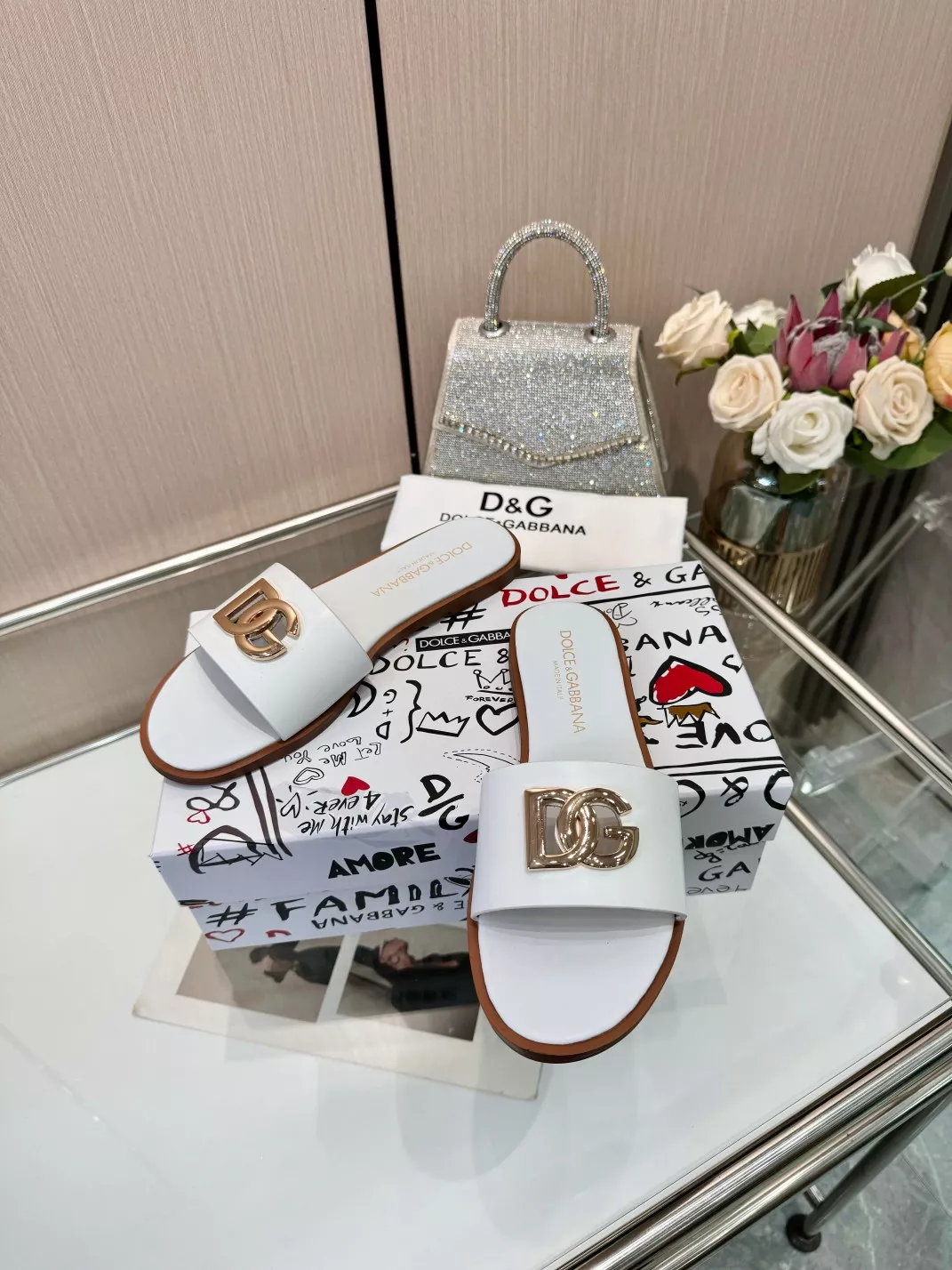 TopPick 809 Dolce & Gabbana D&G Slippers For Women