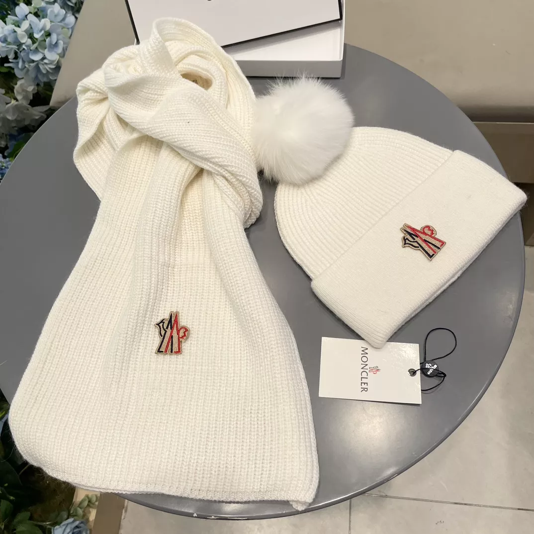 TopPick 8128 Moncler Hat and Scarf Set