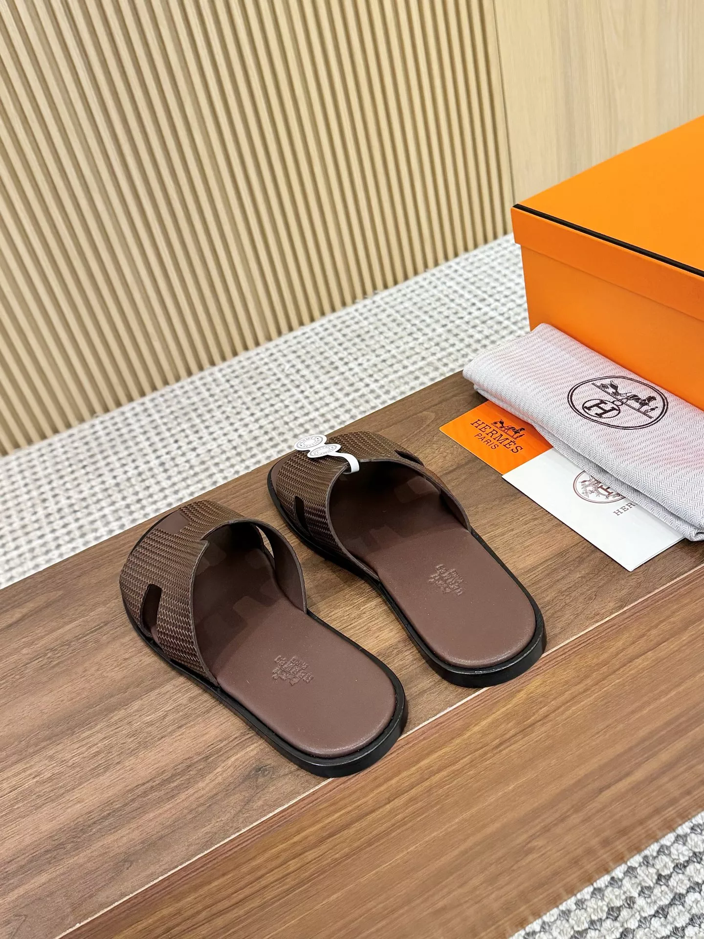 TopPick 8569 Hermes Slippers For Men