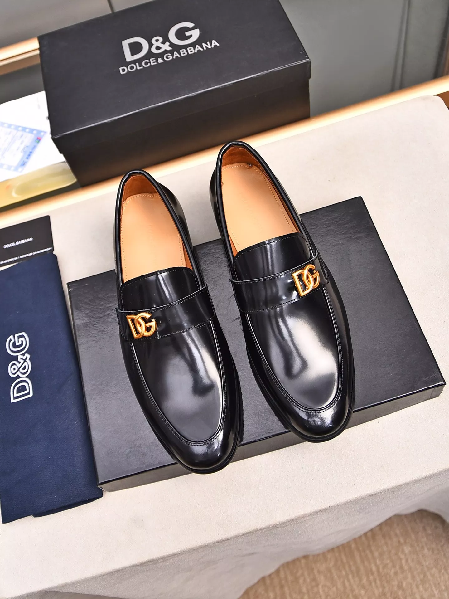 TopPick 8915 Dolce & Gabbana D&G Leather Shoes For Men