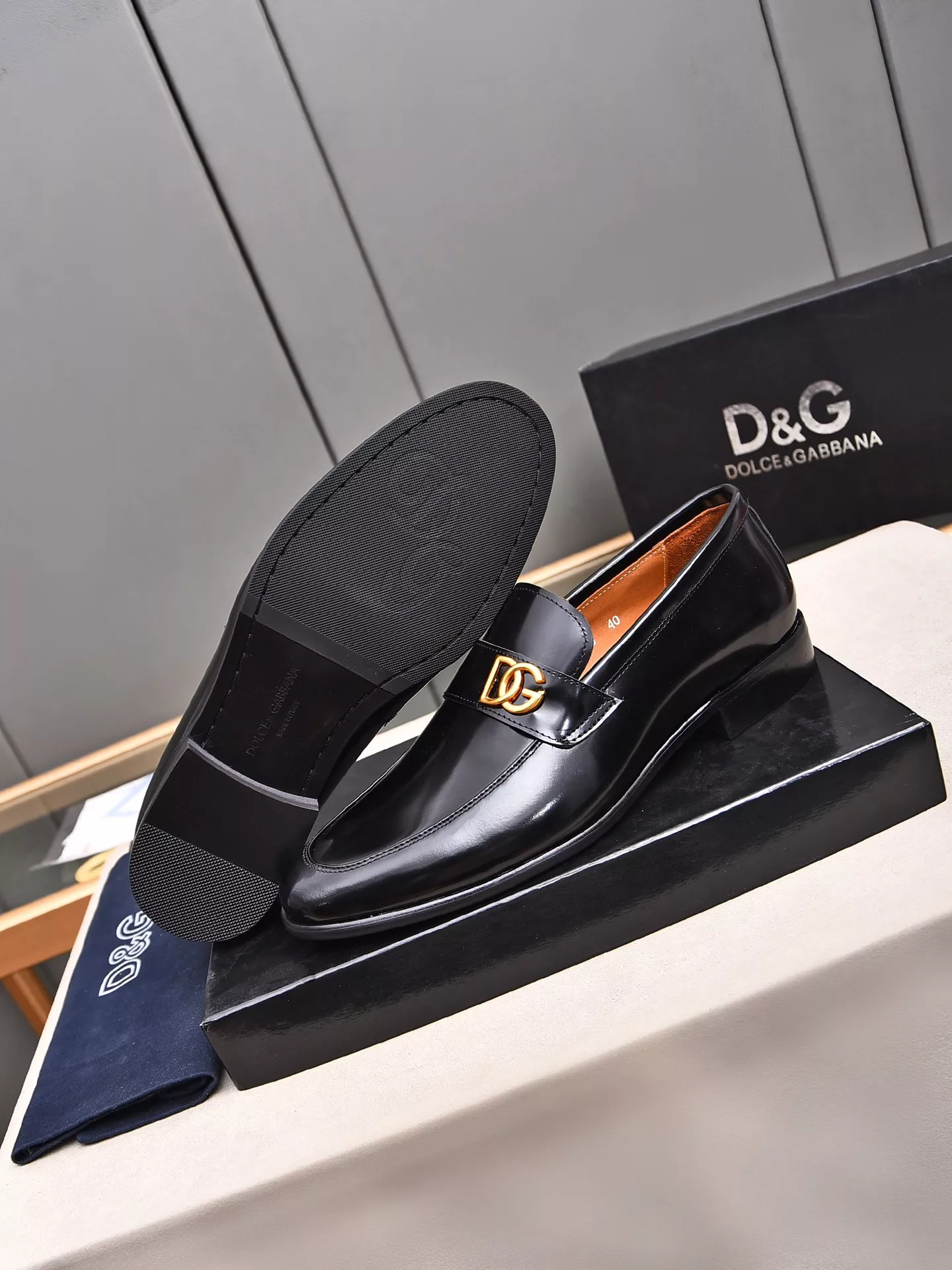TopPick 8915 Dolce & Gabbana D&G Leather Shoes For Men