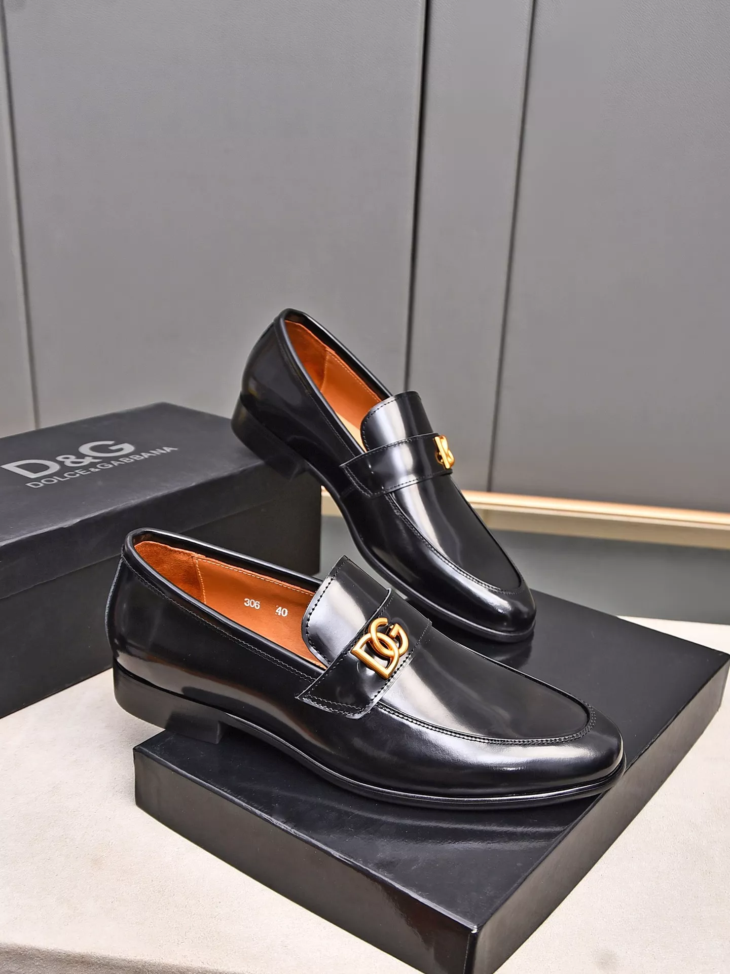 TopPick 8915 Dolce & Gabbana D&G Leather Shoes For Men