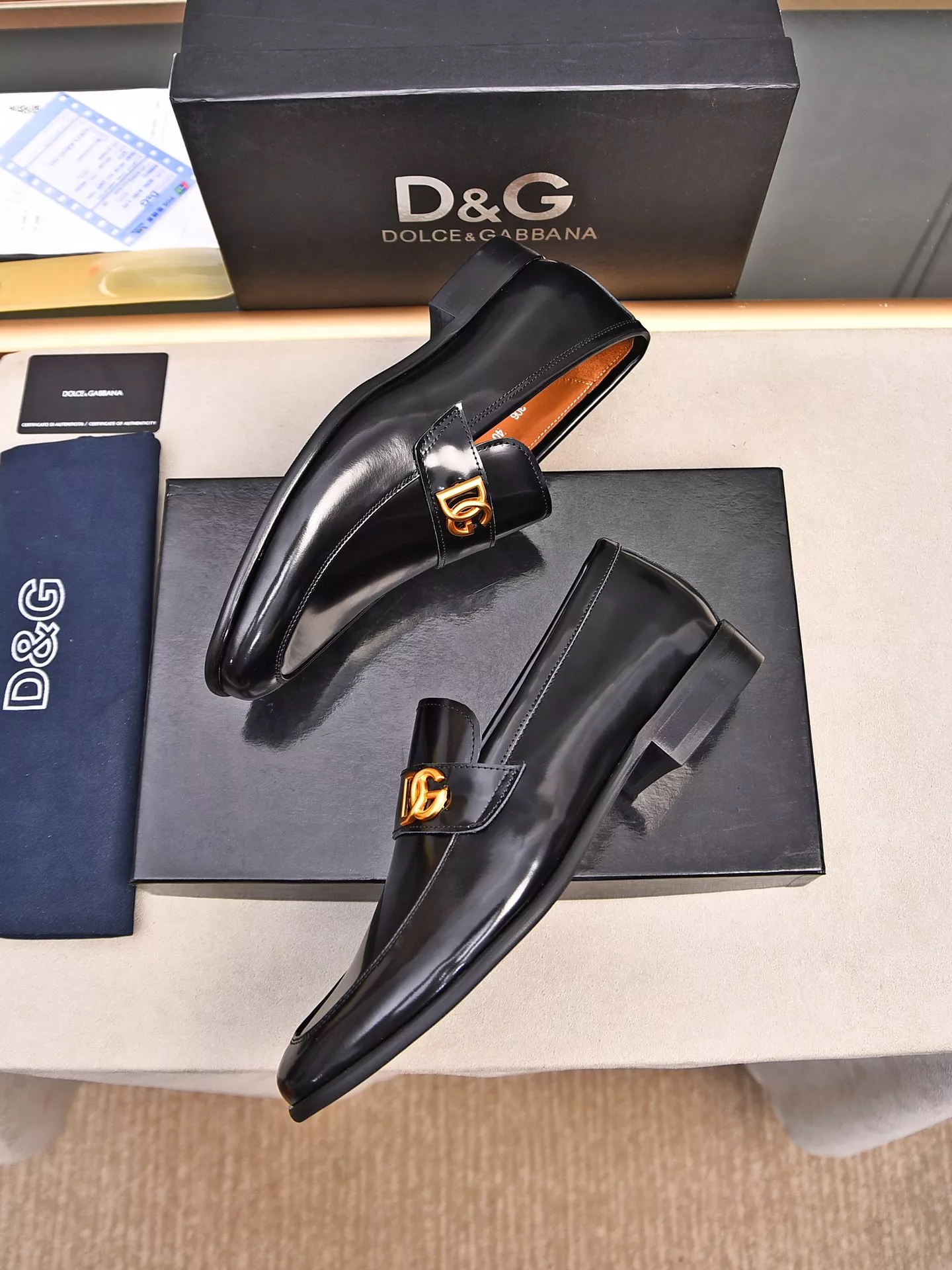 TopPick 8915 Dolce & Gabbana D&G Leather Shoes For Men