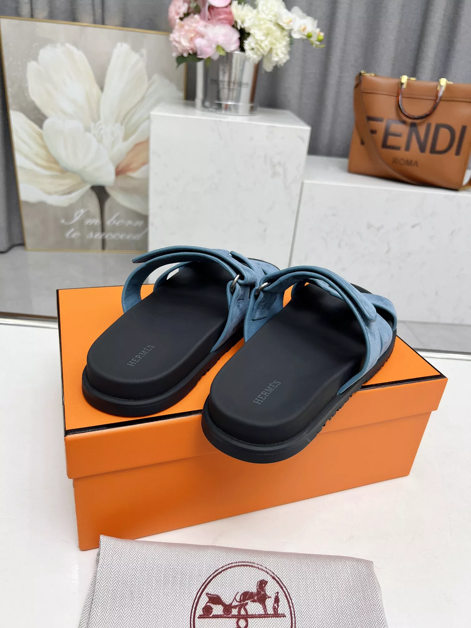 TopPick 9703 Hermes Slippers For Men