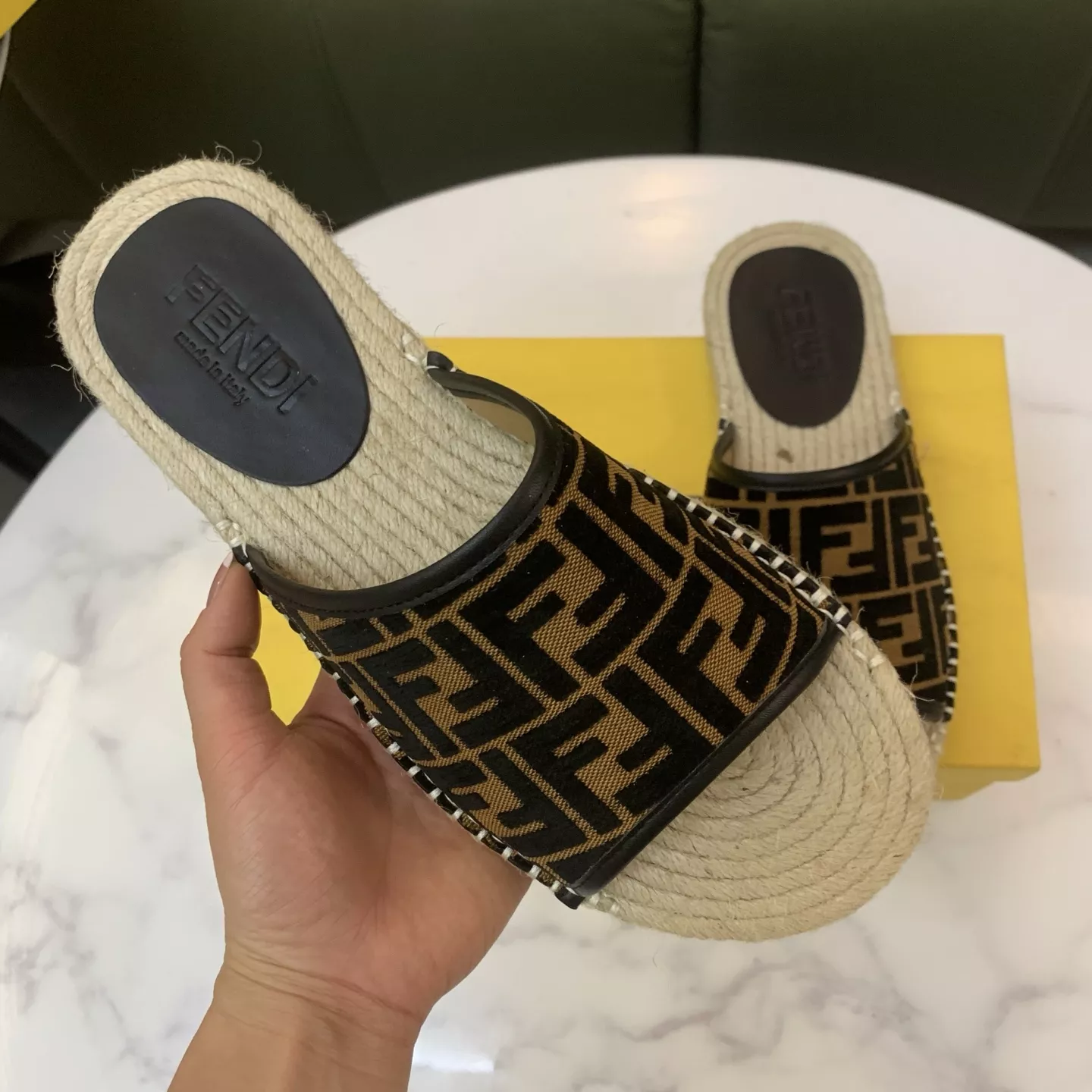TopPick 9928 Fendi Slippers For Men