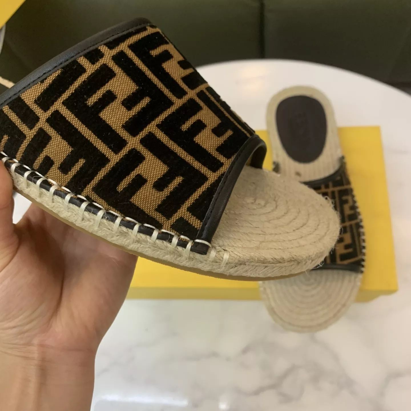 TopPick 9928 Fendi Slippers For Men