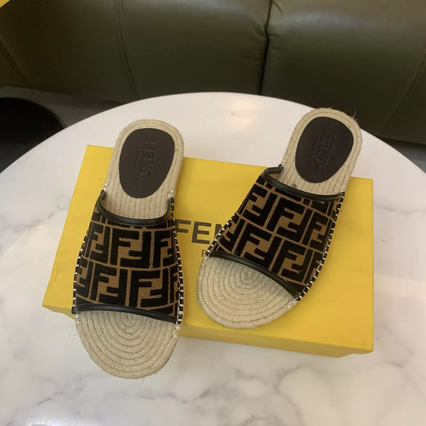 TopPick 9928 Fendi Slippers For Men