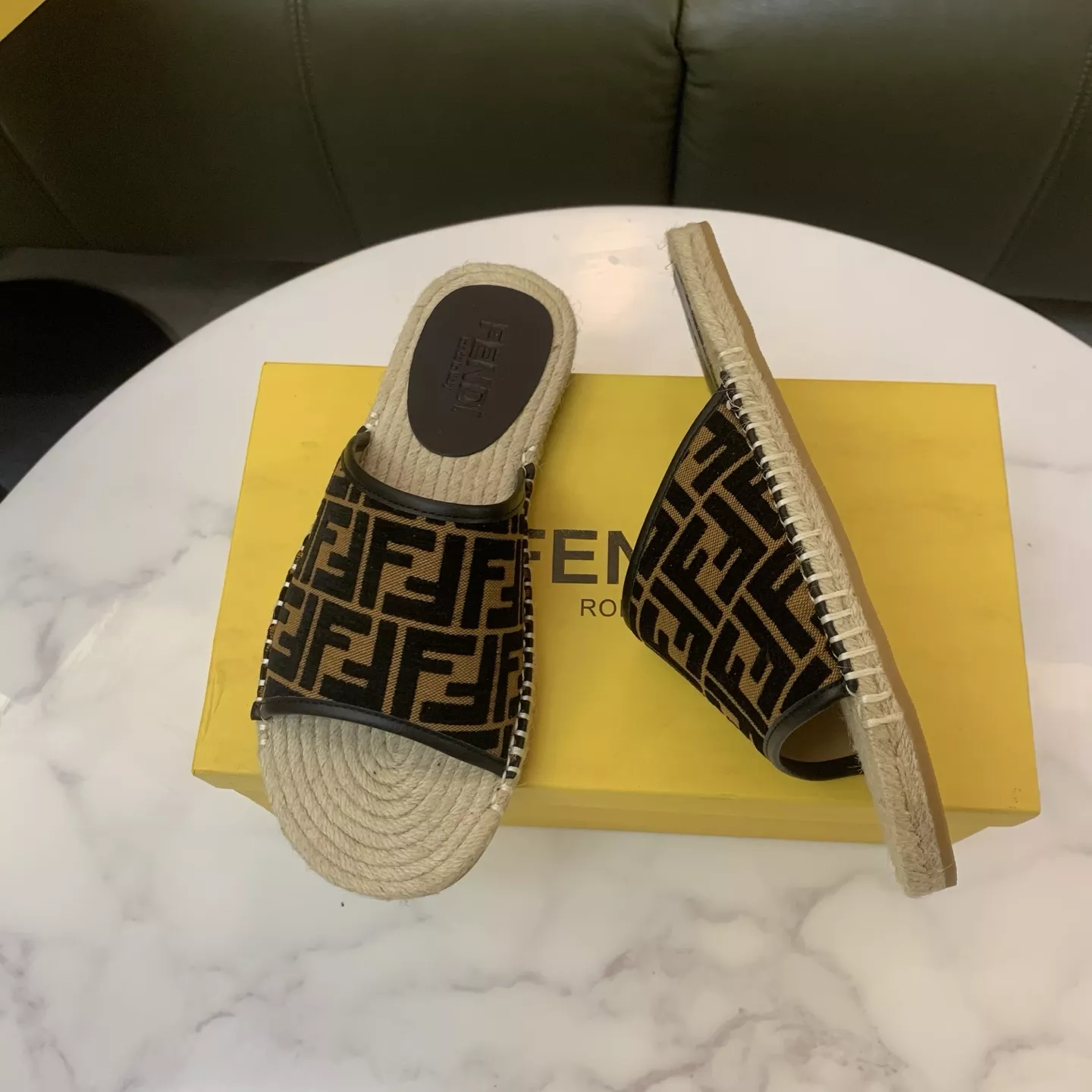 TopPick 9928 Fendi Slippers For Men