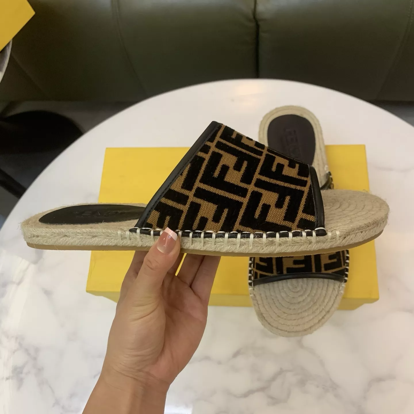 TopPick 9928 Fendi Slippers For Men