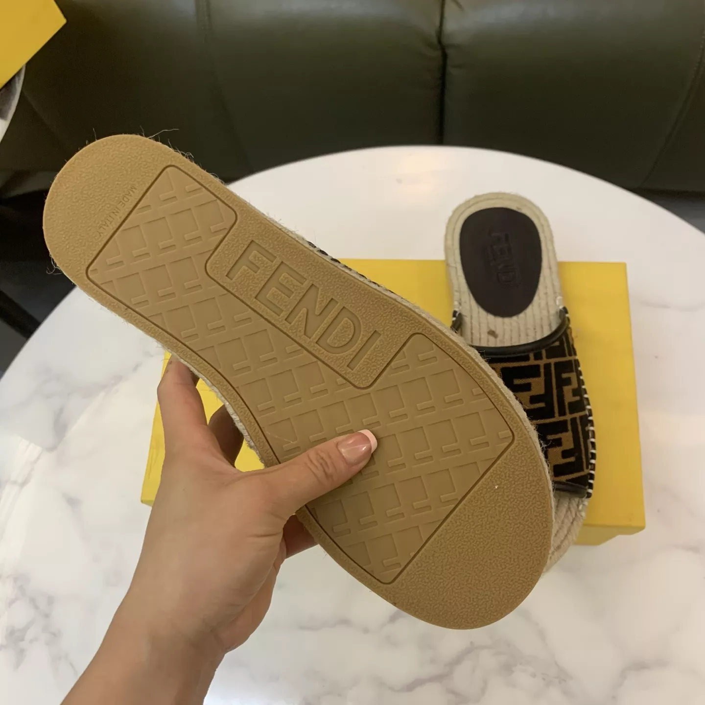 TopPick 9928 Fendi Slippers For Men