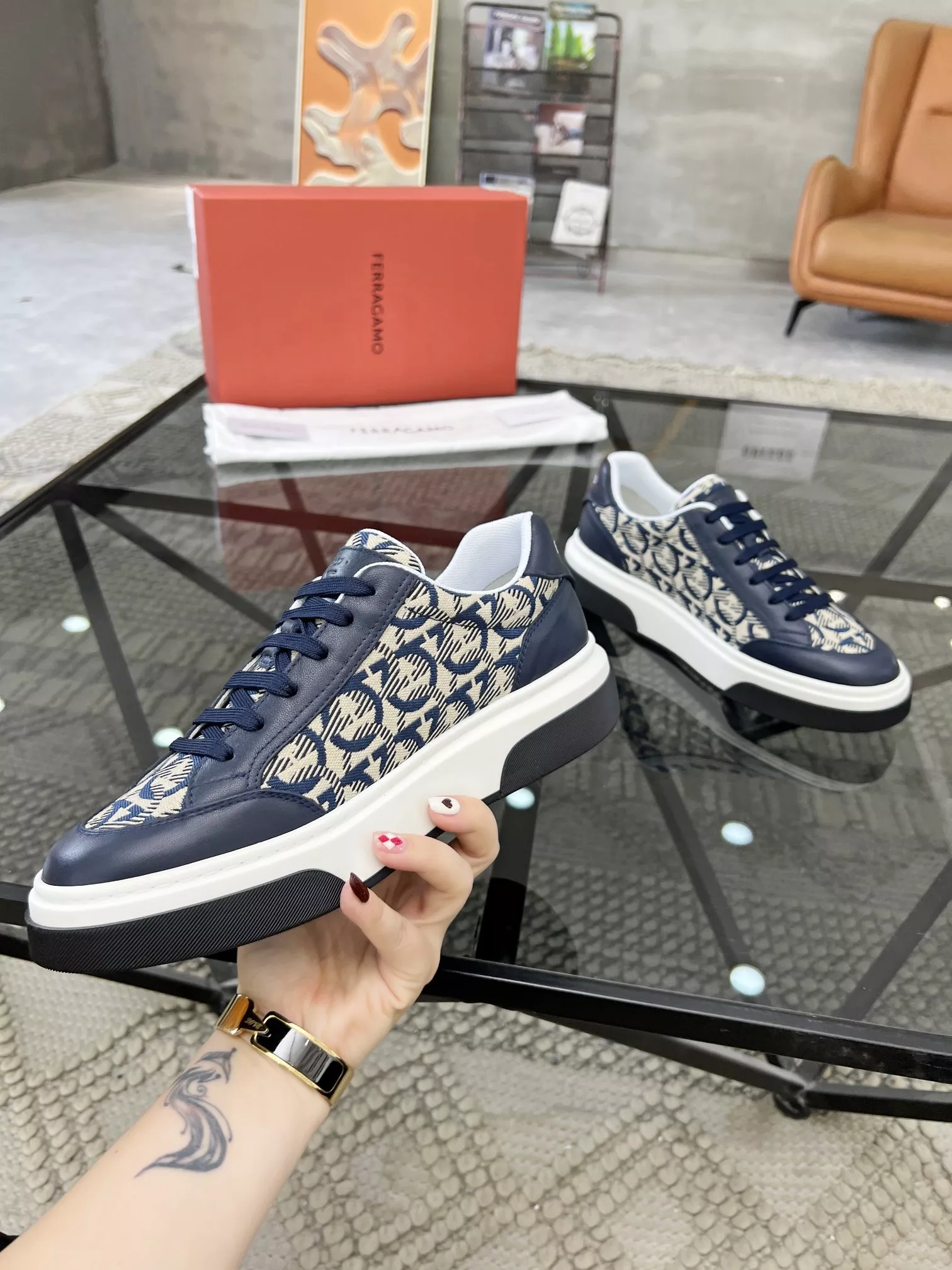 TopPick 9985 Salvatore Ferragamo Casual Shoes For Men
