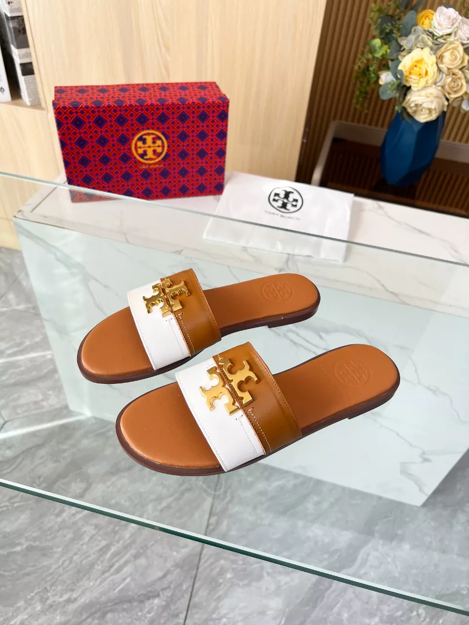 Tory Burch TB Slippers For Women Comfortable 7940