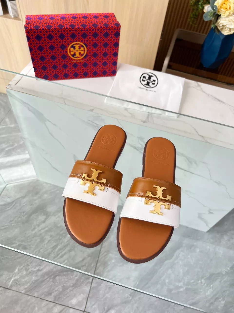 Tory Burch TB Slippers For Women Comfortable 7940
