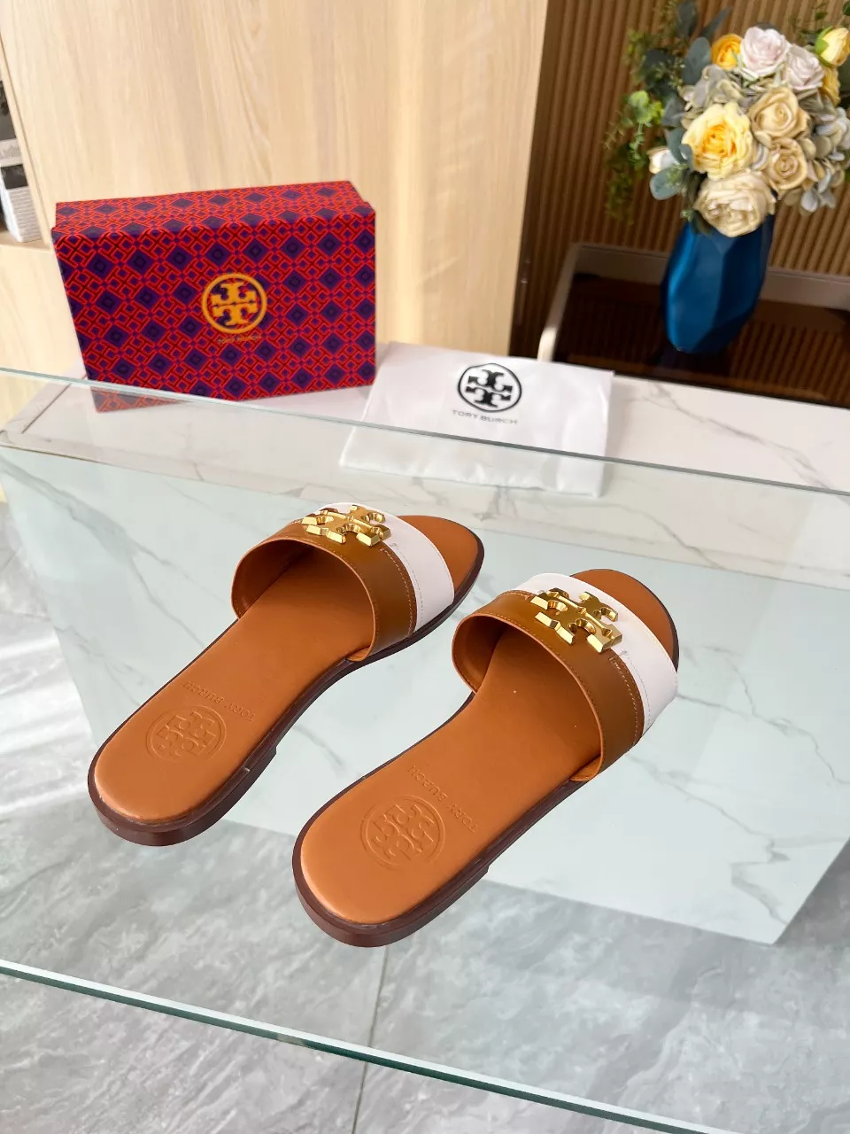 Tory Burch TB Slippers For Women Comfortable 7940