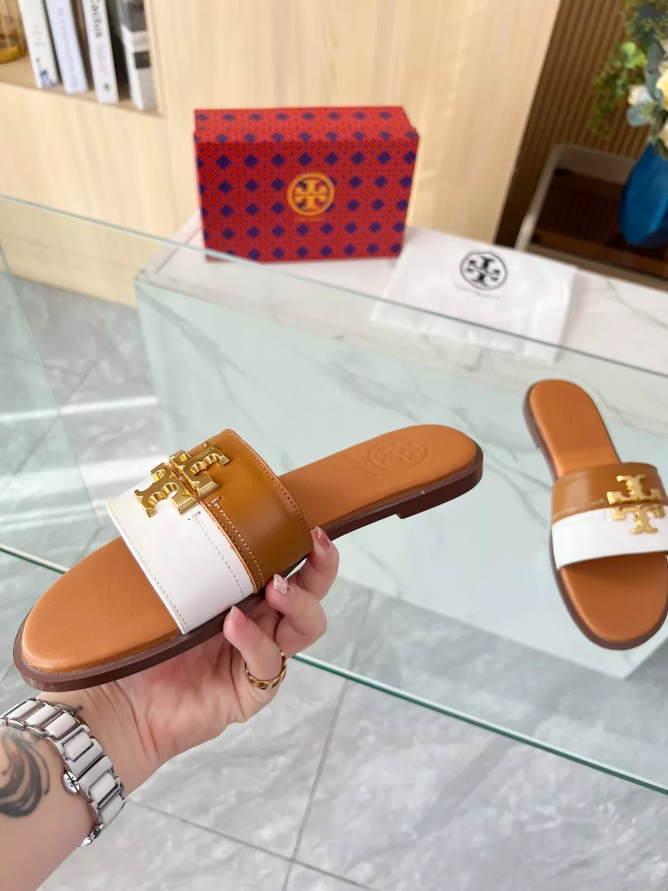 Tory Burch TB Slippers For Women Comfortable 7940