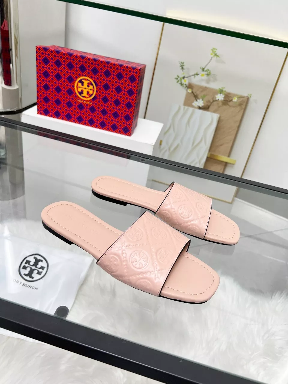 Tory Burch TB Slippers For Women Compact 4792