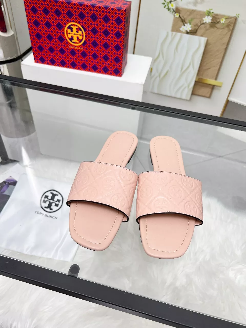 Tory Burch TB Slippers For Women Compact 4792