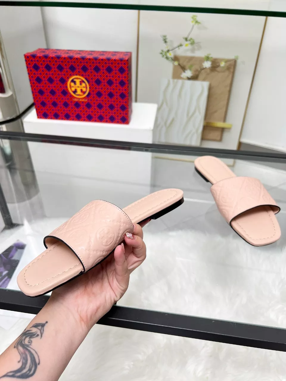 Tory Burch TB Slippers For Women Compact 4792