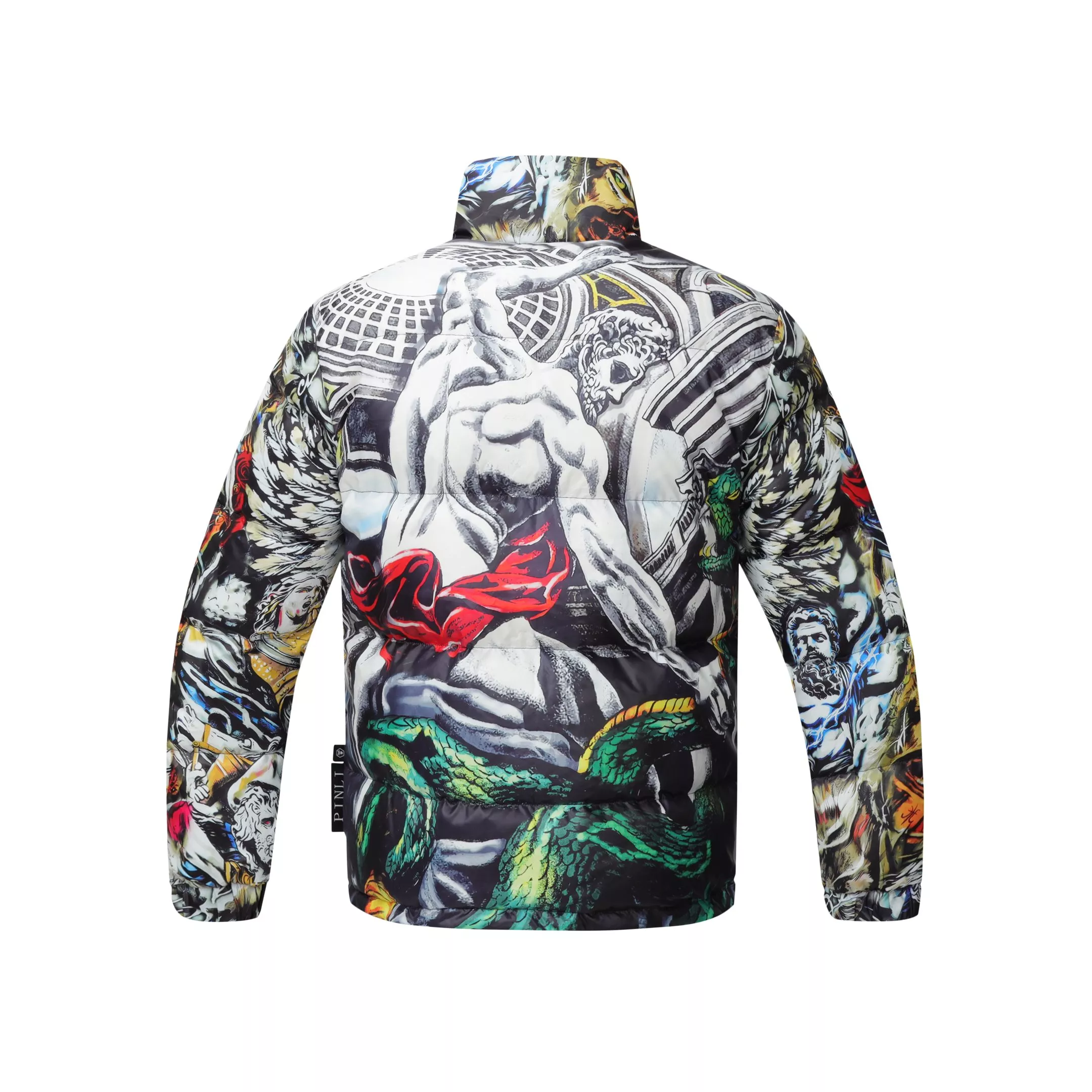Trendsetting 126 Philipp Plein PP Down Feather Coat Long Sleeved For Men