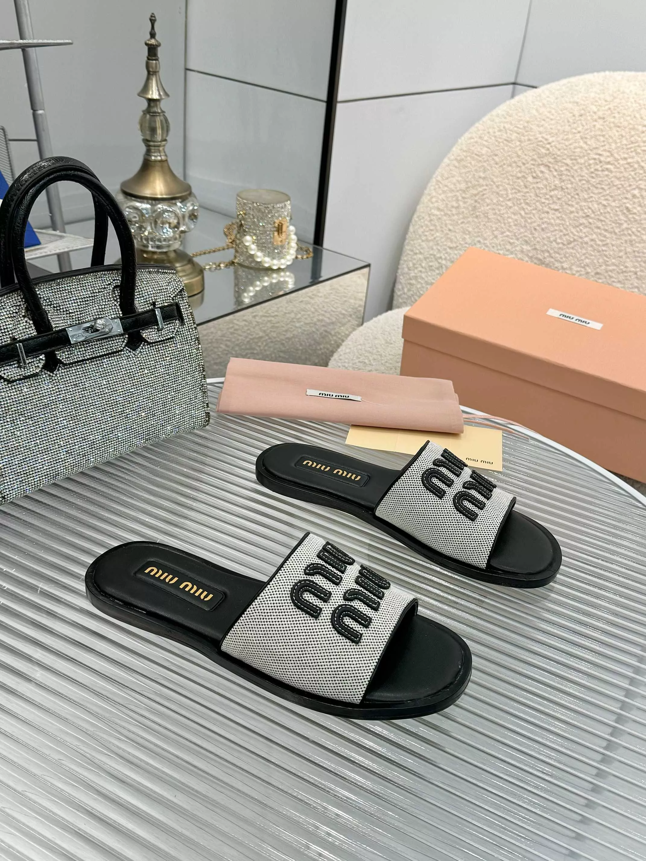 Trendsetting 1640 MIU MIU Slippers For Women