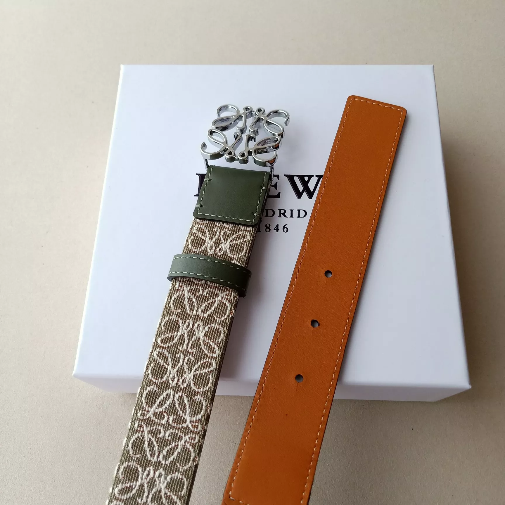 Trendsetting 1877 LOEWE AAA Quality Belts In 3.2cm For Women